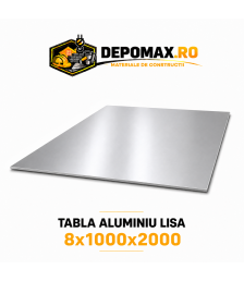 Tabla aluminiu lisa 8mm, 1000x2000mm (1050A)